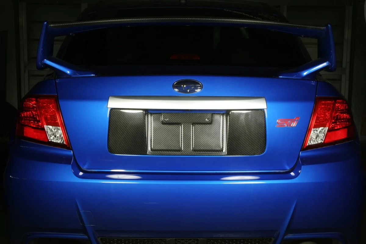 APR Performance Carbon Fiber License Plate Backing 2008-2014 WRX Sedan / 2011-2014 STI Sedan - Image 5