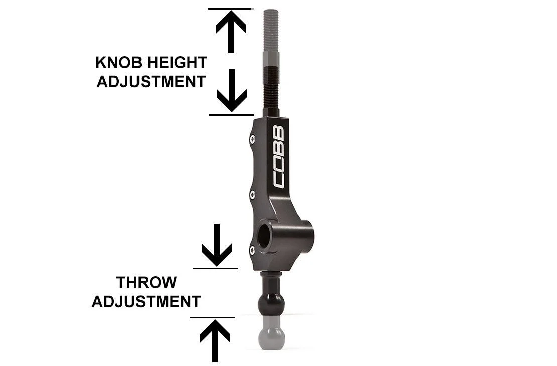 COBB Double Adjustable Short Throw Shifter w/ Narrow Barrel 2002-2007 WRX w/ Factory Short Shifter / 1998-2001 2.5RS - Image 5
