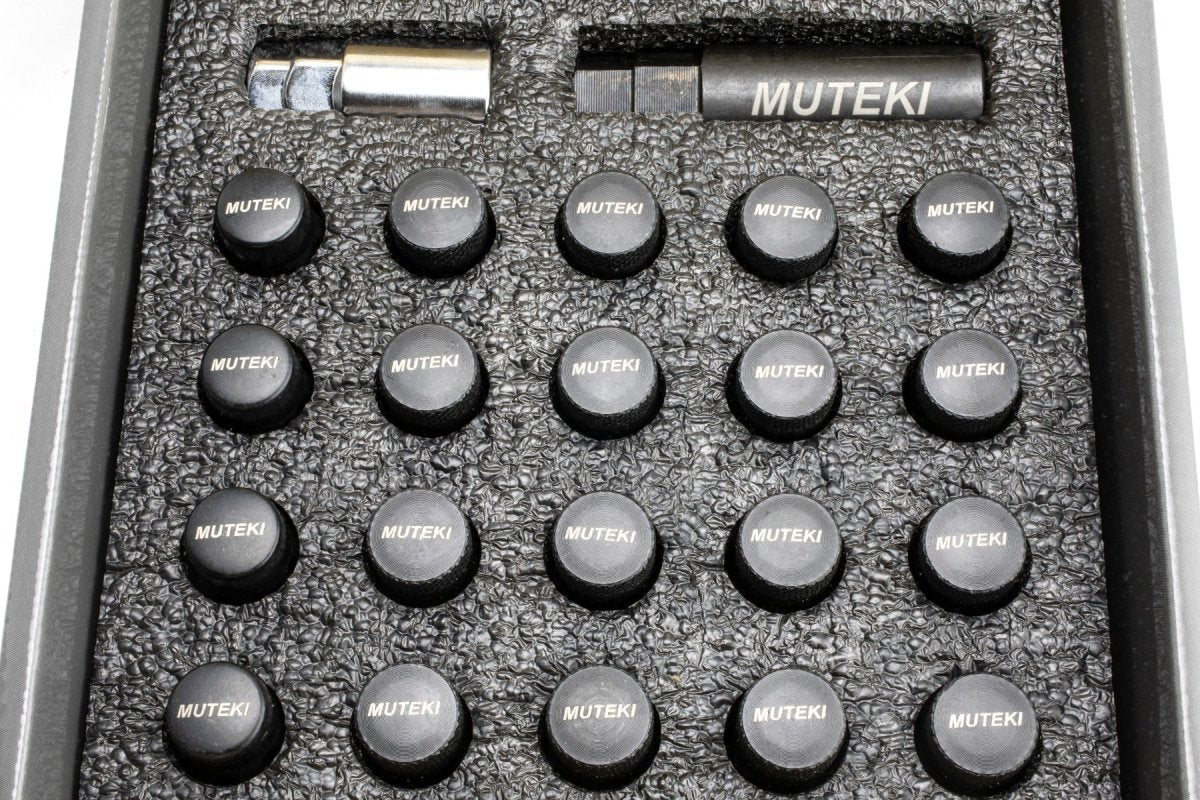 Muteki SR35 16+4 Closed Ended Black Lug Nuts 35mm 12x1.25 Most Subaru Models - Image 4