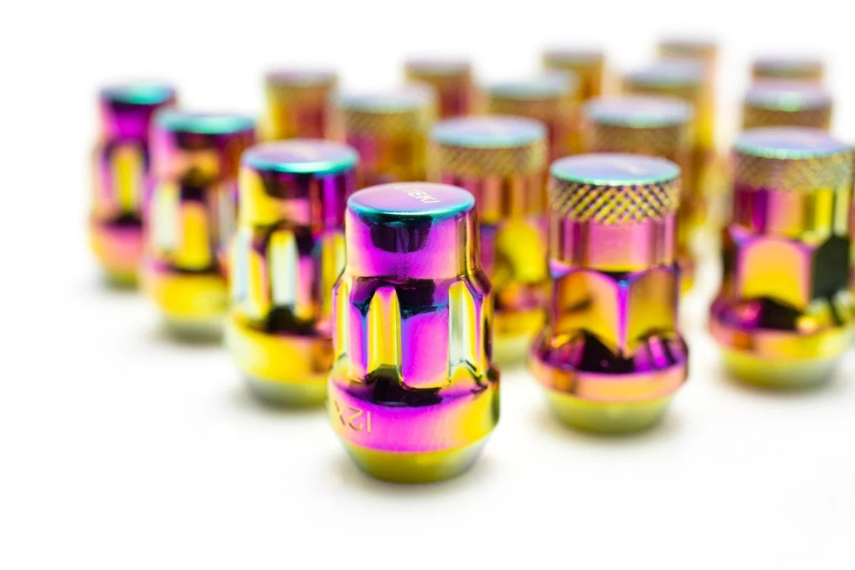 Muteki SR35 16+4 Closed Ended Neo Chrome Lug Nuts 35mm 12x1.25 Most Subaru Models - Image 3