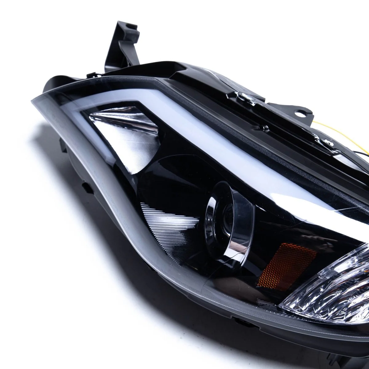 Spec-D LED Bar Style Projector Headlights w/ Gloss Black Base and Smoke Lens 2008-2014 WRX Halogen Models Only - Image 4