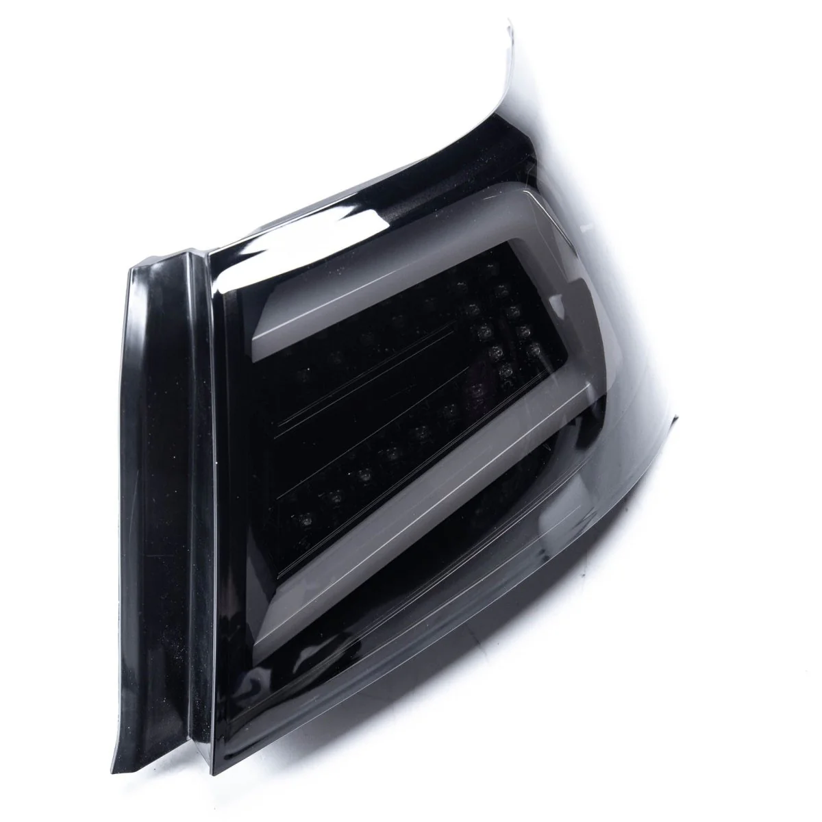 Spec-D Optic Style Sequential LED Tail Lights Gloss Black Housing w/ Smoke Lens and White Bar 2008-2014 WRX Sedan / 2011-2014 STI Sedan - Image 3