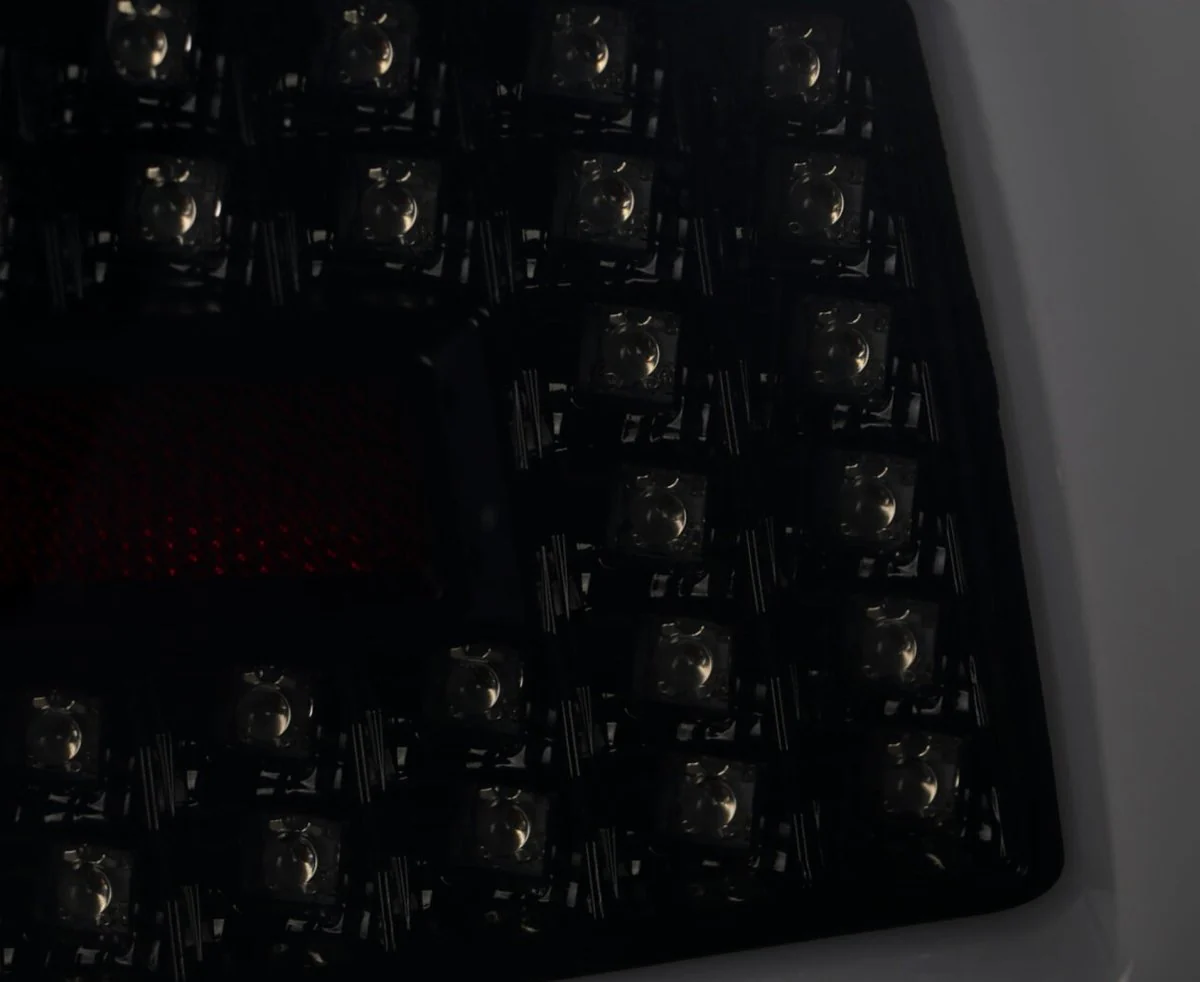 Spec-D Optic Style Sequential LED Tail Lights Gloss Black Housing w/ Smoke Lens and White Bar 2008-2014 WRX Sedan / 2011-2014 STI Sedan - Image 8