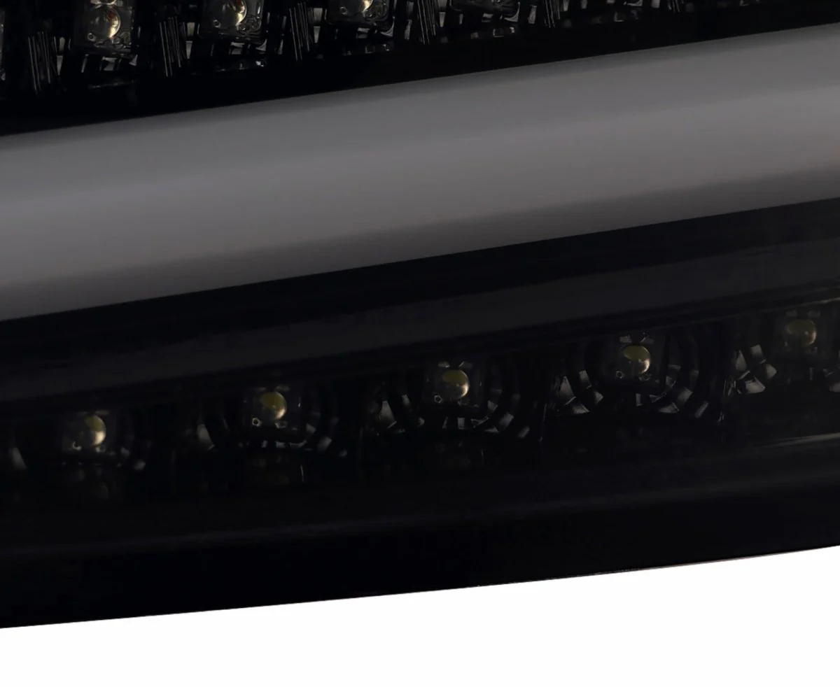 Spec-D Optic Style Sequential LED Tail Lights Gloss Black Housing w/ Smoke Lens and White Bar 2008-2014 WRX Sedan / 2011-2014 STI Sedan - Image 9