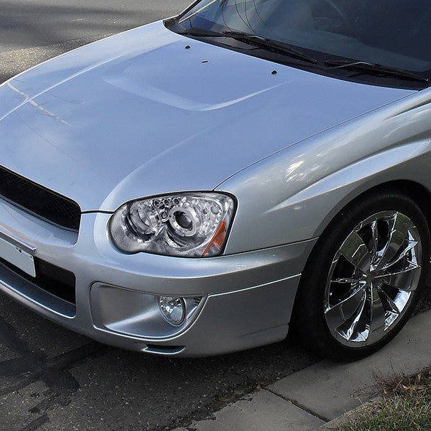 Spec-D Halo Style Projector Headlights w/ Chrome Base and Clear Lens 2004-2005 WRX / 2004-2005 STI w/ OEM Halogen Lights - Image 3