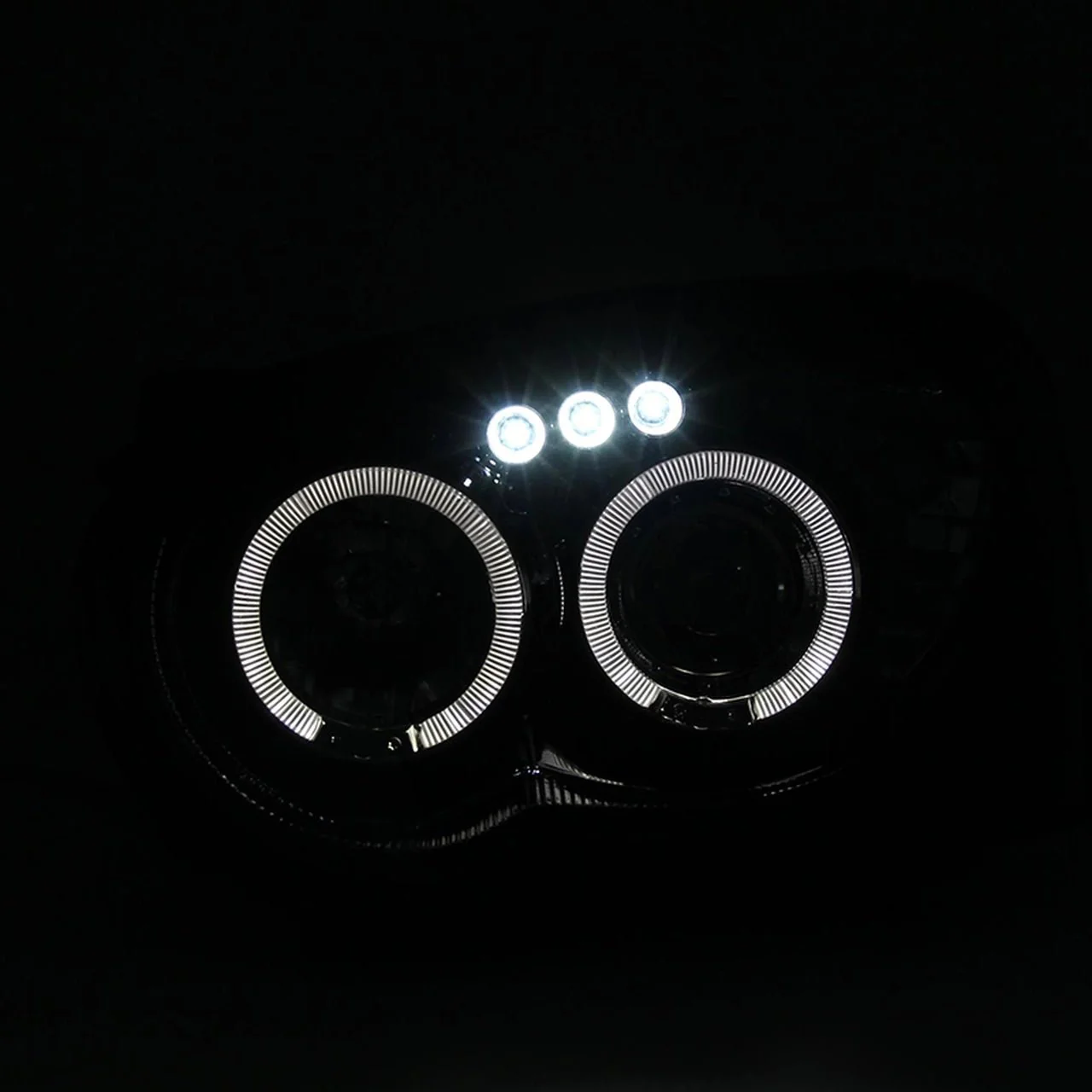 Spec-D Halo Style Projector Headlights w/ Gloss Black Base and Smoke Lens 2004-2005 WRX / 2004-2005 STI w/ OEM Halogen Lights - Image 10