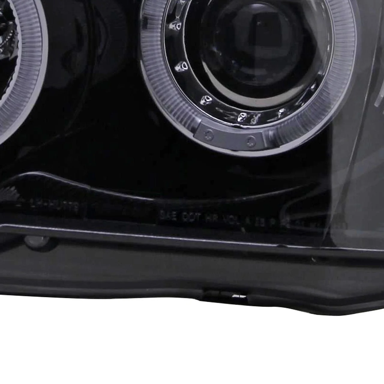 Spec-D Halo Style Projector Headlights w/ Gloss Black Base and Smoke Lens 2004-2005 WRX / 2004-2005 STI w/ OEM Halogen Lights - Image 11