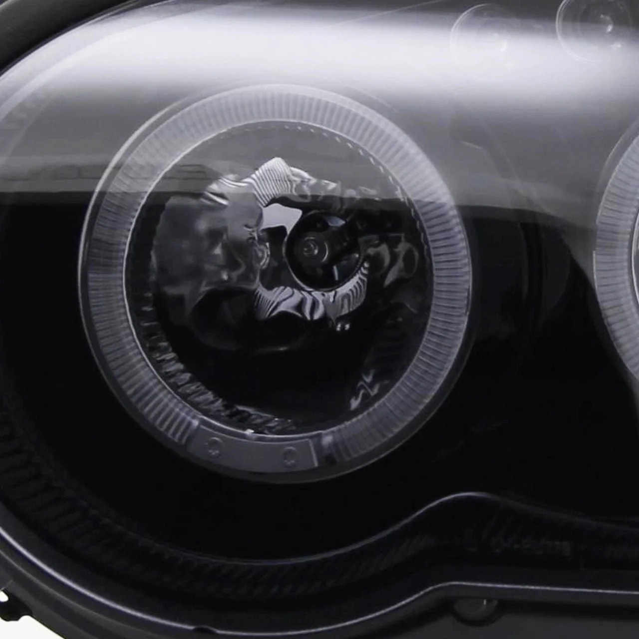 Spec-D Halo Style Projector Headlights w/ Gloss Black Base and Smoke Lens 2004-2005 WRX / 2004-2005 STI w/ OEM Halogen Lights - Image 12