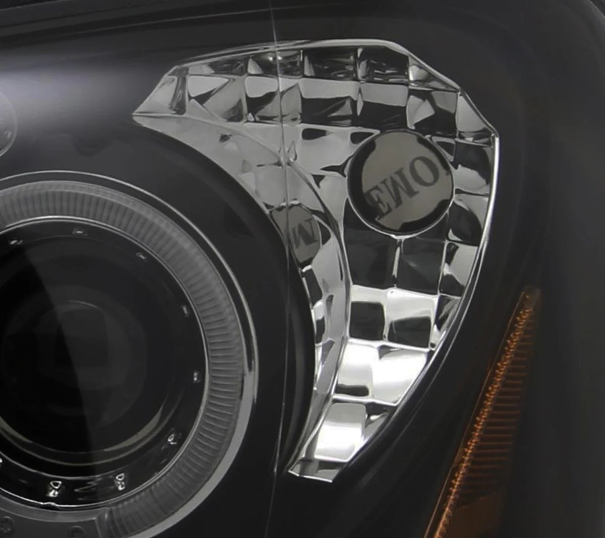 Spec-D Halo Style Projector Headlights w/ Matte Black Base and Clear Lens 2004-2005 WRX / 2004-2005 STI w/ OEM Halogen Lights - Image 7