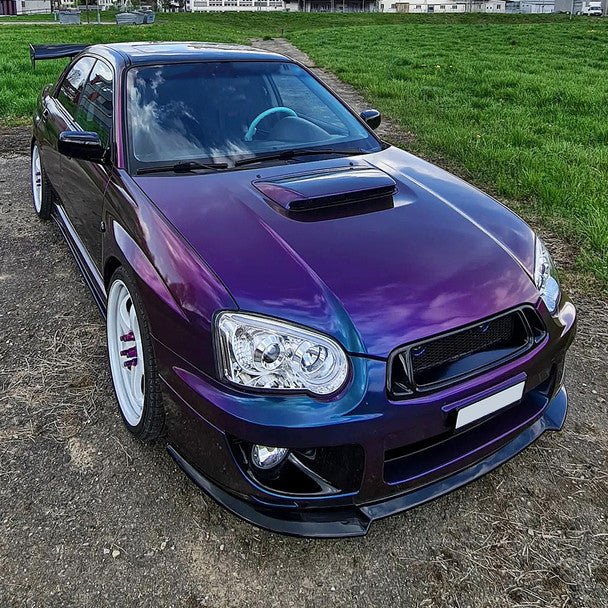 Spec-D LED Bar Style Projector Headlights w/ Chrome Base and Clear Lens 2004-2005 WRX / 2004-2005 STI w/ OEM Halogen Lights - Image 3