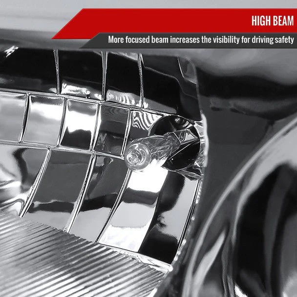 Spec-D LED Bar Style Projector Headlights w/ Chrome Base and Clear Lens 2008-2014 WRX Halogen Models Only - Image 5