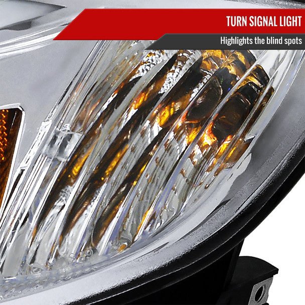 Spec-D LED Bar Style Projector Headlights w/ Chrome Base and Clear Lens 2008-2014 WRX Halogen Models Only - Image 7