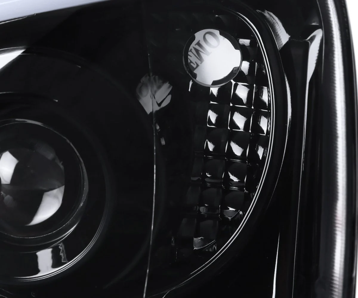 Spec-D LED Bar Style Projector Headlights w/ Gloss Black Base and Clear Lens 2004-2005 WRX / 2004-2005 STI w/ OEM Halogen Lights - Image 10