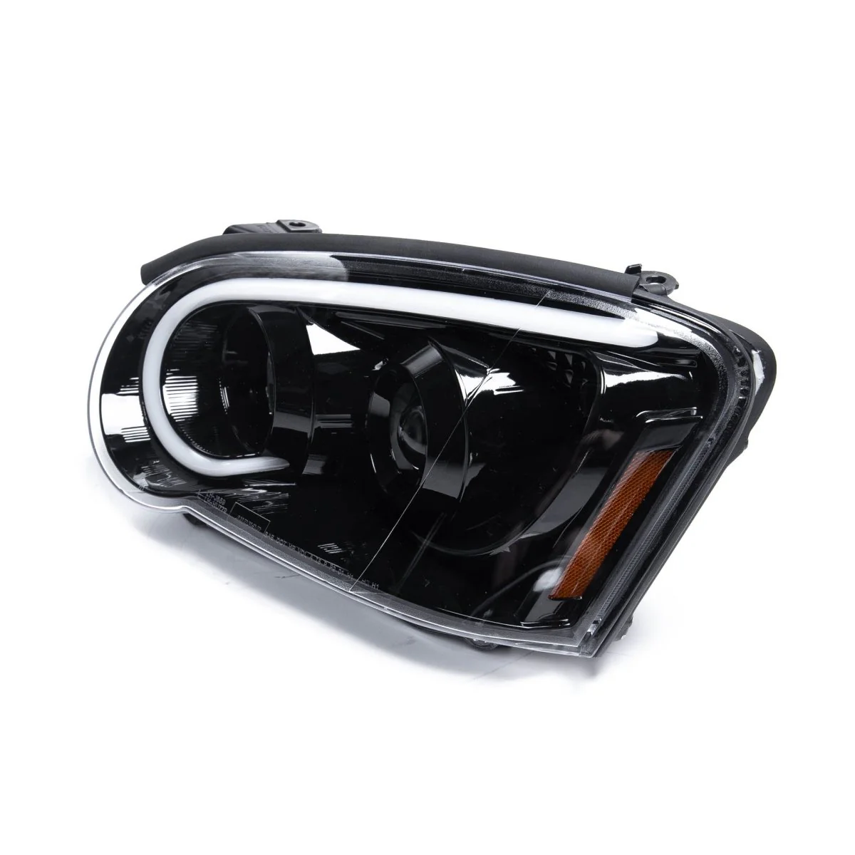 Spec-D LED Bar Style Projector Headlights w/ Gloss Black Base and Clear Lens 2004-2005 WRX / 2004-2005 STI w/ OEM Halogen Lights - Image 3