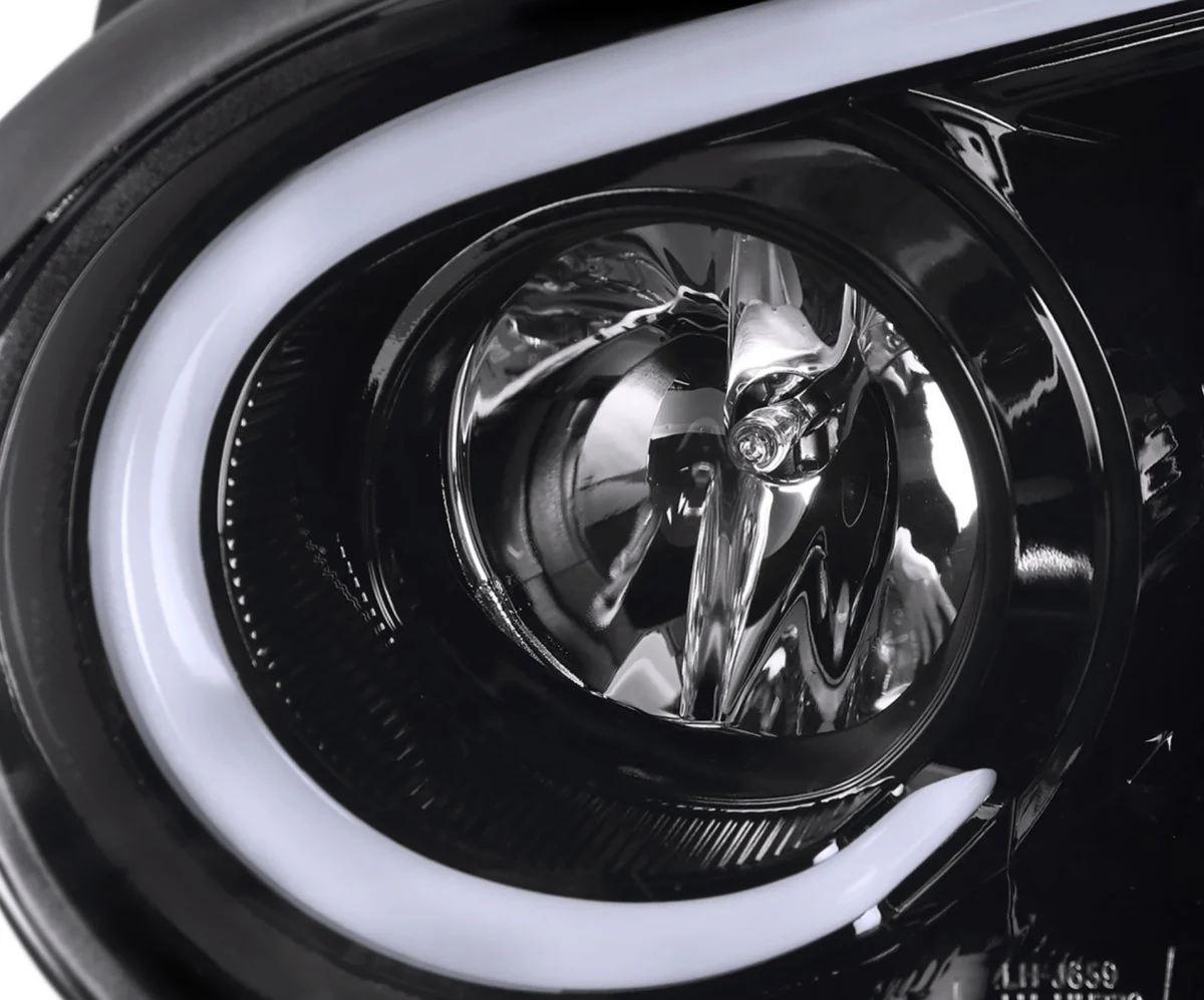 Spec-D LED Bar Style Projector Headlights w/ Gloss Black Base and Clear Lens 2004-2005 WRX / 2004-2005 STI w/ OEM Halogen Lights - Image 8