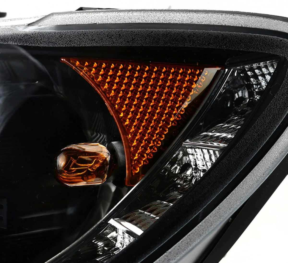 Spec-D LED Bar Style Projector Headlights w/ Gloss Black Base and Clear Lens 2006-2007 WRX / 2006-2007 STI w/ OEM Halogen Lights - Image 11