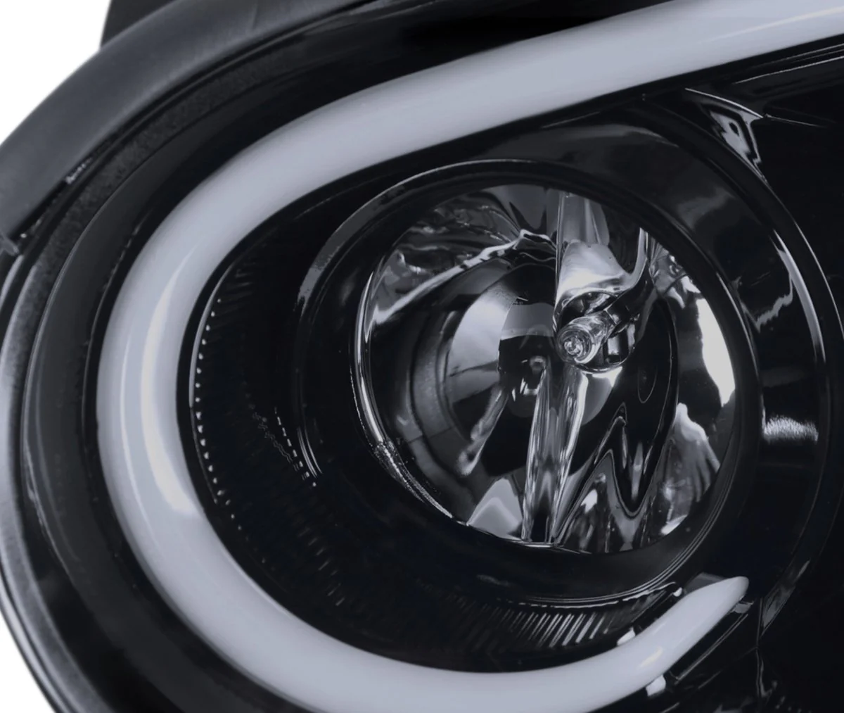 Spec-D LED Bar Style Projector Headlights w/ Gloss Black Base and Smoke Lens 2004-2005 WRX / 2004-2005 STI w/ OEM Halogen Lights - Image 8