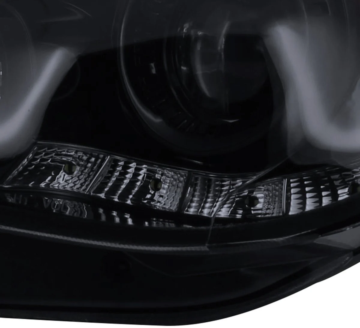 Spec-D LED Bar Style Projector Headlights w/ Gloss Black Base and Smoke Lens 2006-2007 WRX / 2006-2007 STI w/ OEM Halogen Lights - Image 10