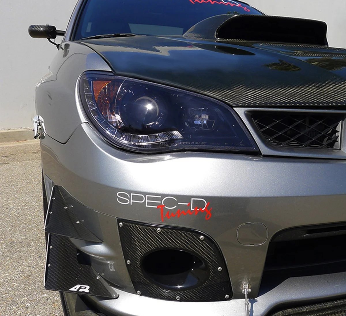 Spec-D LED Bar Style Projector Headlights w/ Gloss Black Base and Smoke Lens 2006-2007 WRX / 2006-2007 STI w/ OEM Halogen Lights - Image 5
