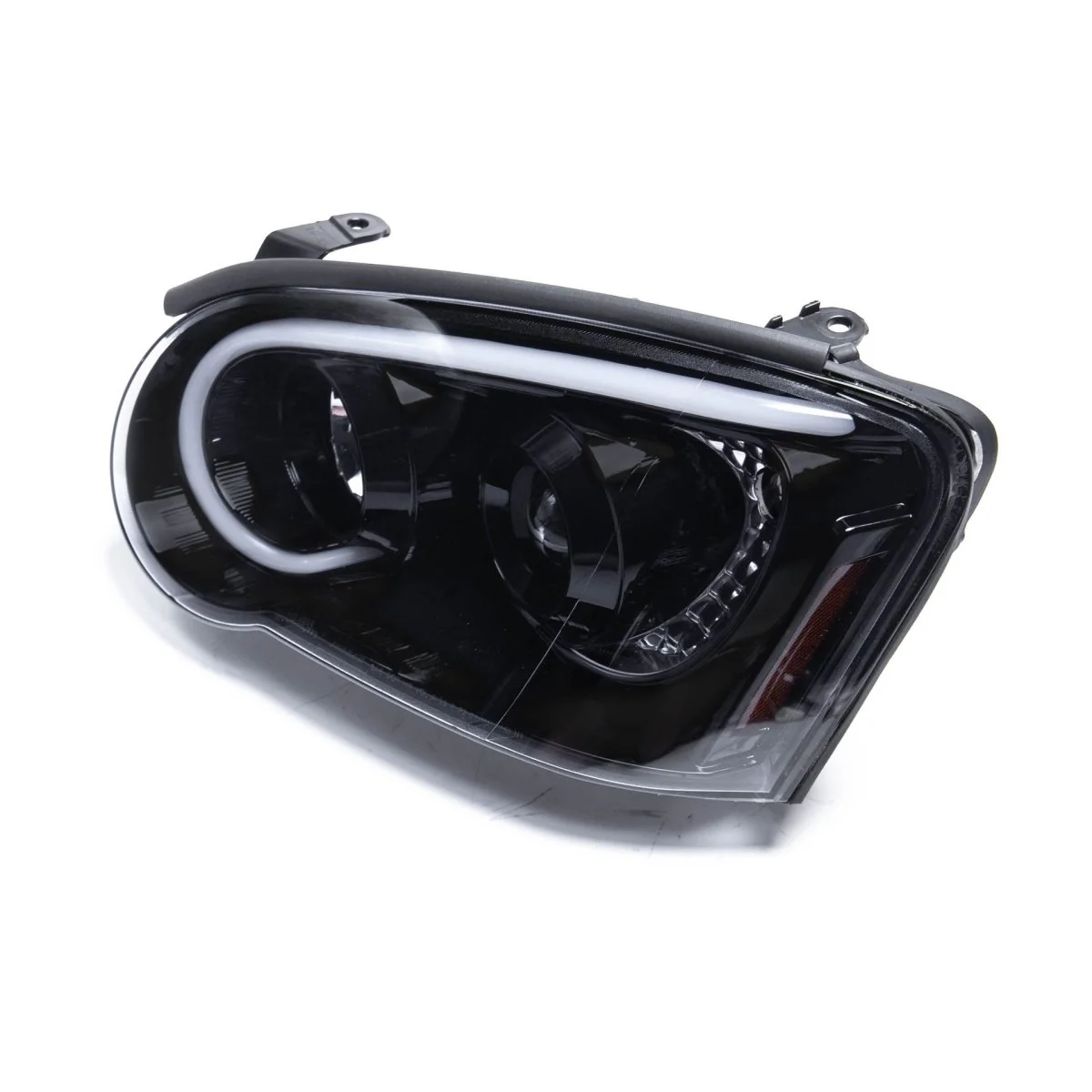 Spec-D LED Bar Style Projector Headlights w/ Matte Black Base and Clear Lens 2004-2005 WRX / 2004-2005 STI w/ OEM Halogen Lights - Image 3