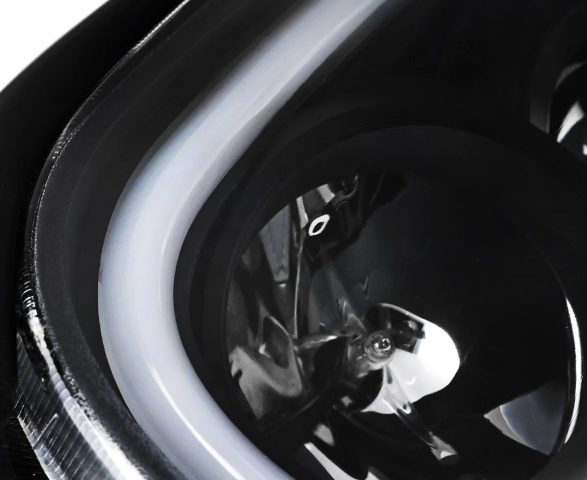 Spec-D LED Bar Style Projector Headlights w/ Matte Black Base and Clear Lens 2004-2005 WRX / 2004-2005 STI w/ OEM Halogen Lights - Image 9