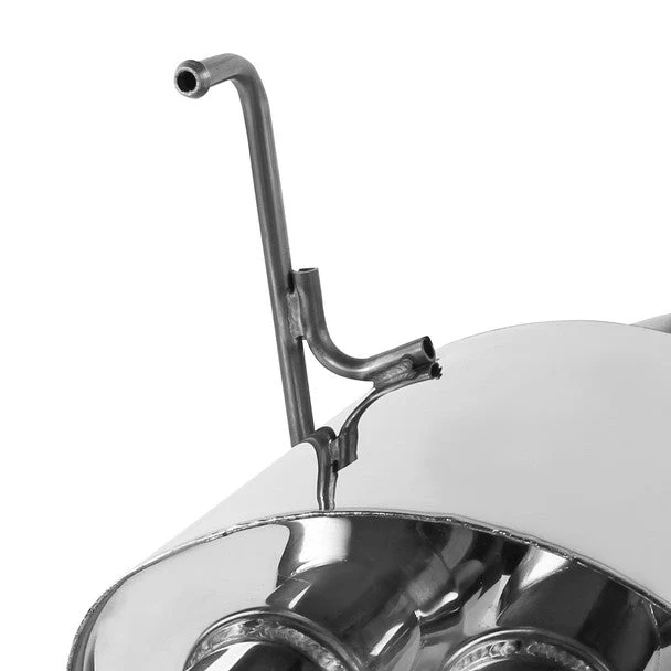 Spec-D Stainless Steel Quad Tip Exhaust w/ Polished 2.5" Dual Wall Tips 2008-2014 WRX Sedan / 2011-2014 STI Sedan - Image 3