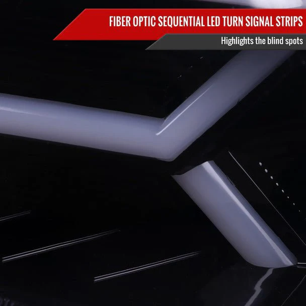 Spec-D Version 2 LED Bar Style Projector Headlights w/ Gloss Black Base and Smoke Lens 2006-2007 WRX / 2006-2007 STI w/ OEM Halogen Lights - Image 6