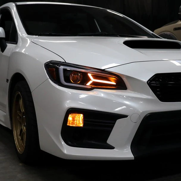 Spec-D Version 2 LED Bar Style Projector Headlights w/ Matte Black Base and Clear Lens 2015-2017 WRX / 2015-2017 STI / 2018-2021 WRX Base & Premium - Image 4