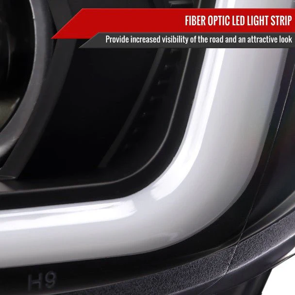 Spec-D Version 2 LED Bar Style Projector Headlights w/ Matte Black Base and Clear Lens 2015-2017 WRX / 2015-2017 STI / 2018-2021 WRX Base & Premium - Image 8