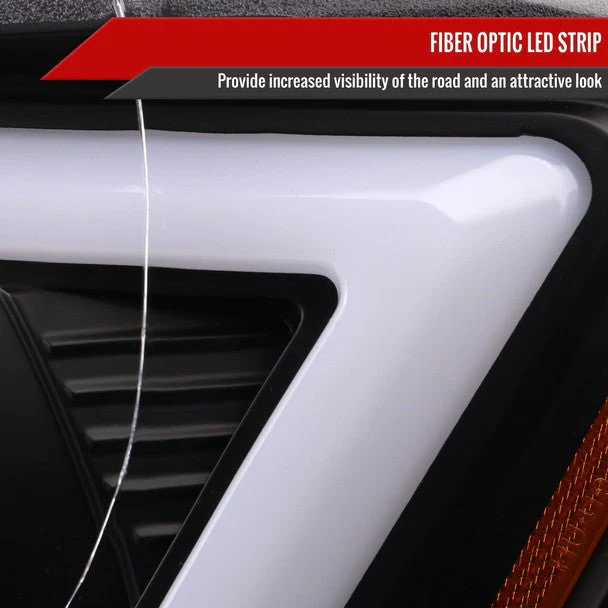 Spec-D Version 2 LED Bar Style Projector Headlights w/ Matte Black Base and Clear Lens 2006-2007 WRX / 2006-2007 STI w/ OEM Halogen Lights - Image 5