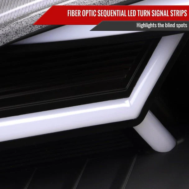 Spec-D Version 2 LED Bar Style Projector Headlights w/ Matte Black Base and Clear Lens 2006-2007 WRX / 2006-2007 STI w/ OEM Halogen Lights - Image 6